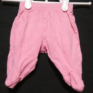 Pink Baby Girl Bottoms With Feet | 10 LBS / 1 month